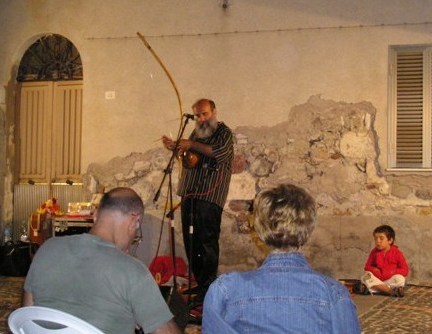 Peppe and Leonardo at Mille e un Nuraghe Festival, Perfugas - Sardegna - Italy - 2007